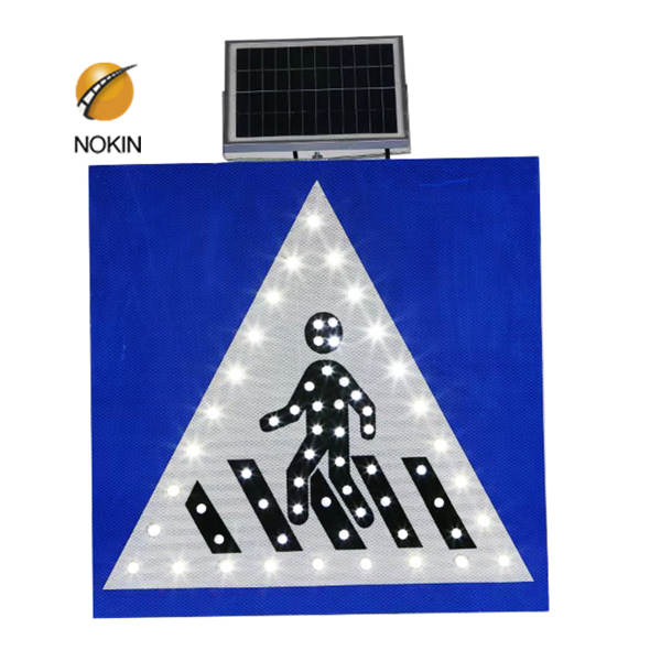 China Aluminum Alloy Solar Traffic Warning Sign / LED Flashing 